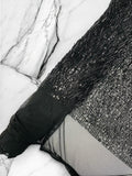 Jac Fashion Design Stretch Sequins - 4 Way Stretch Lace Mesh Sequins Fabric by Yard