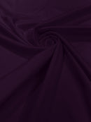 58/59" Satin Stretch Fabric Matte L'Amour - Eggplant - Stretch Matte Satin Fabric By Yard
