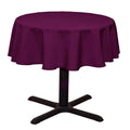 Round Tablecloth - Eggplant - Round Banquet Polyester Cloth, Wrinkle Resist Quality (Pick Size)