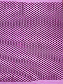 Diamond Sequins Fabric - Fuchsia - Diamond Geometric Net Design on Mesh Lace Fabric By Yard