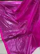 Foil Metallic Spandex Fabric - Fuchsia - Shiny Metallic Foil Spandex Fabric by Yard