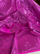 Foil Metallic Spandex Fabric - Fuchsia - Shiny Metallic Foil Spandex Fabric by Yard