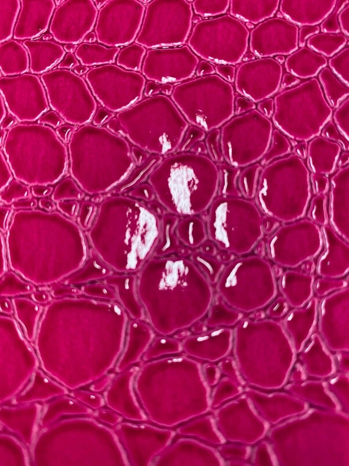 Alligator Embossed Vinyl Leather Fabric - Different Colors - Sold By The Yard