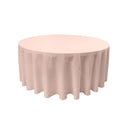 120" Round Drape Solid Tablecloth - Round Full Table Cover 3 Part Stitched Available in 84 Colors