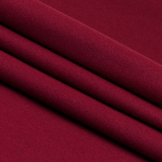 Flic Flac - 72" Wide Acrylic Felt Fabric - Burgundy -  Sheet For Projects Sold By The Yard