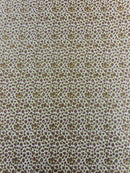 Chunky Leopard Glitter Vinyl - Gold / Purple - 54" Wide Crafting Glitter Vinyl Fabric By Yard