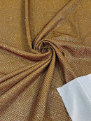 Diamond Shimmer Glitter Fabric - Gold / Red - Sparkle Stretch Luxury Shiny Fabric By Yard