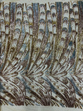 Multi-Color Sequins Design - Gold/Silver/Rose Gold - 4 Way Stretch Sequins Fabric By The Yard