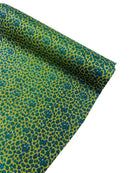 Chunky Leopard Glitter Vinyl - Gold / Turquoise - 54" Wide Crafting Glitter Vinyl Fabric By Yard
