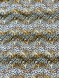 Leopard Velboa Faux Fur Fabric - Gold - Cheetah Animal Print Velboa Fabric Sold By The Yard