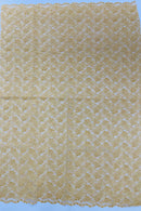 Floral Pearls and Sequins Fabric - Gold - Beaded Fabric Embroidered Lace By The Yard