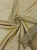 Chain Mesh Shiny Fabric - Gold - Metallic Chainmail Faux Chain Fabric Sold By The Yard