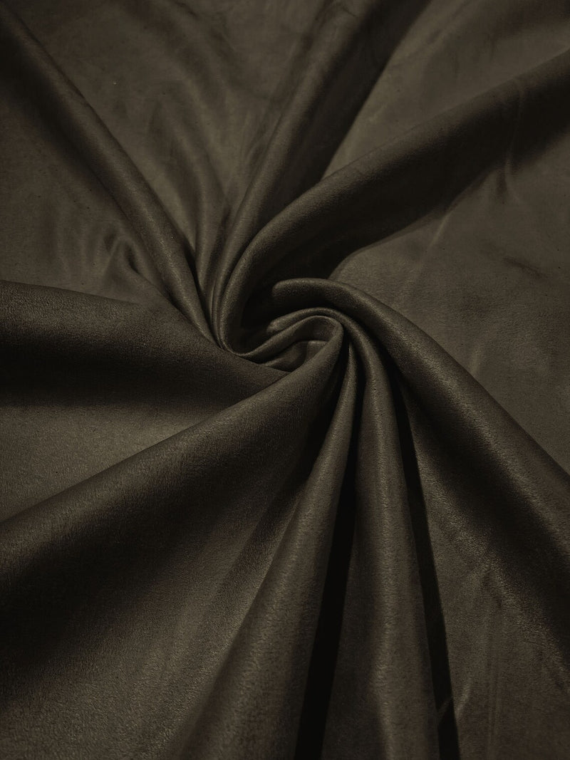 Faux Suede Fabric - Gray - 58" Polyester Micro Suede Fabric for Upholstery / Tablecloth/ Costume By Yard