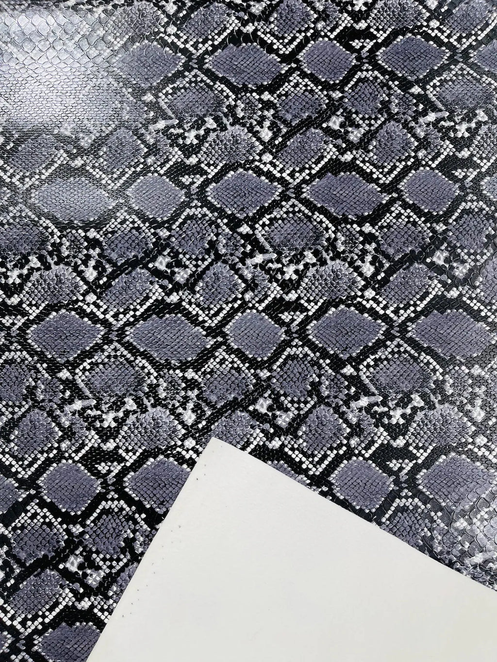 Snake Python Faux Leather Vinyl - Gray - 3D Snake Print Design Embosse ...