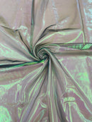 Pearl Iridescent Organza - Green - 58" Sheer Organza Fabric for Fashion, Decor, Craft By Yard