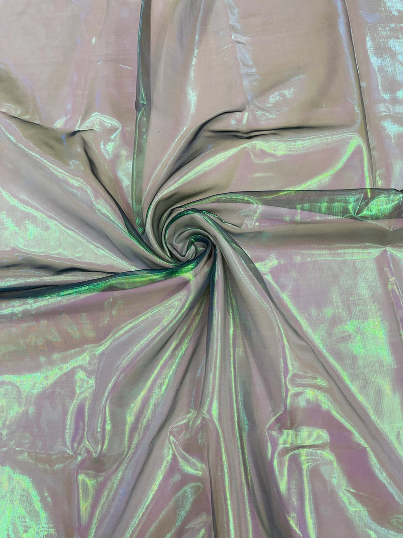 Pearl Iridescent Organza - Green - 58" Sheer Organza Fabric for Fashion, Decor, Craft By Yard