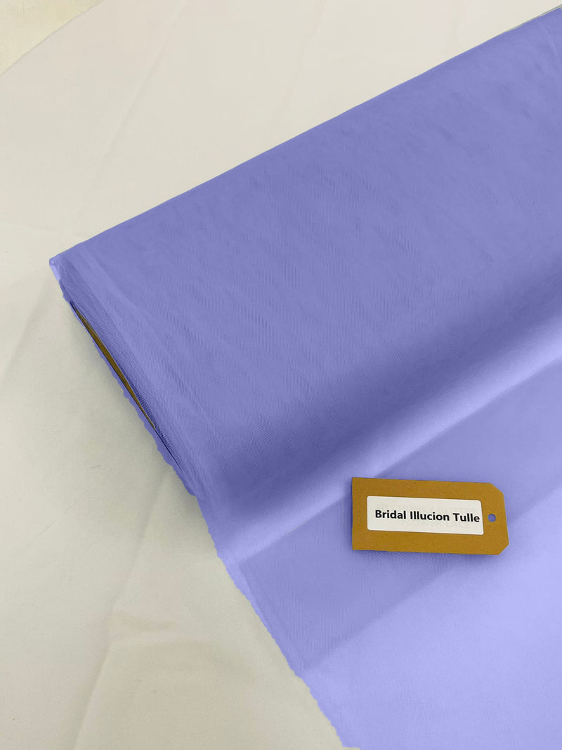 108" Tulle Illusion Fabric - Grape Mist - Premium Tulle Polyester Fabric Sold By Roll of 50 Yards
