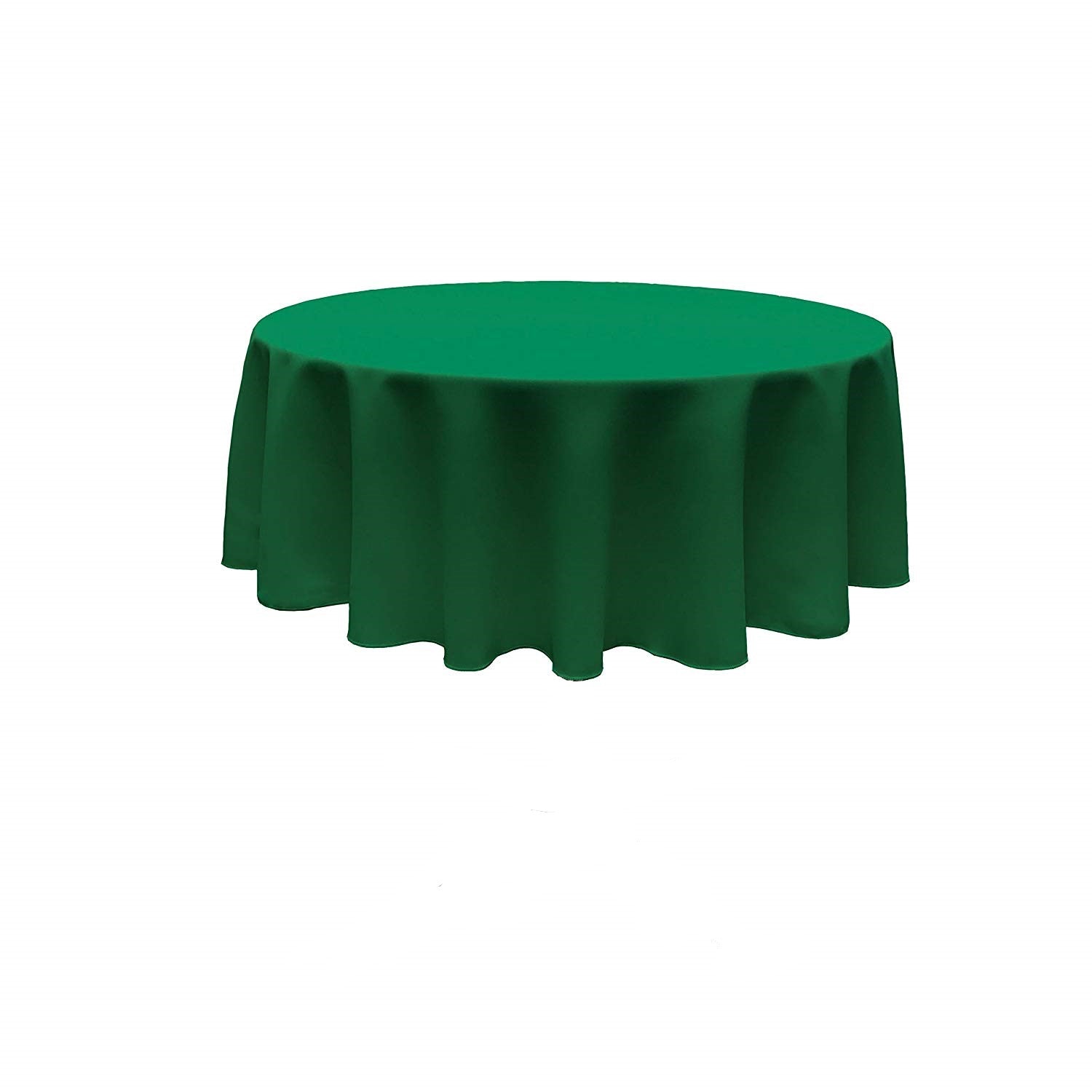 90" Round Tablecloth - Solid Polyester Round Full Table Cover Available in Different Colors