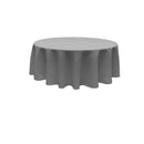 108" Round Tablecloth - Solid Polyester Round Full Table Cover Available in Different Colors