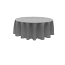 72" Round Tablecloth - Solid Polyester Round Full Table Cover Available in Different Colors
