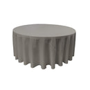 120" Round Drape Solid Tablecloth - Round Full Table Cover 3 Part Stitched Available in 84 Colors