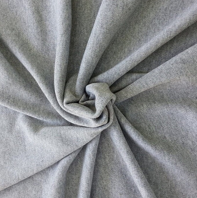 Heather Grey 10 Ounce Cotton/Spandex Jersey Knit Fabric - SKU 2853C