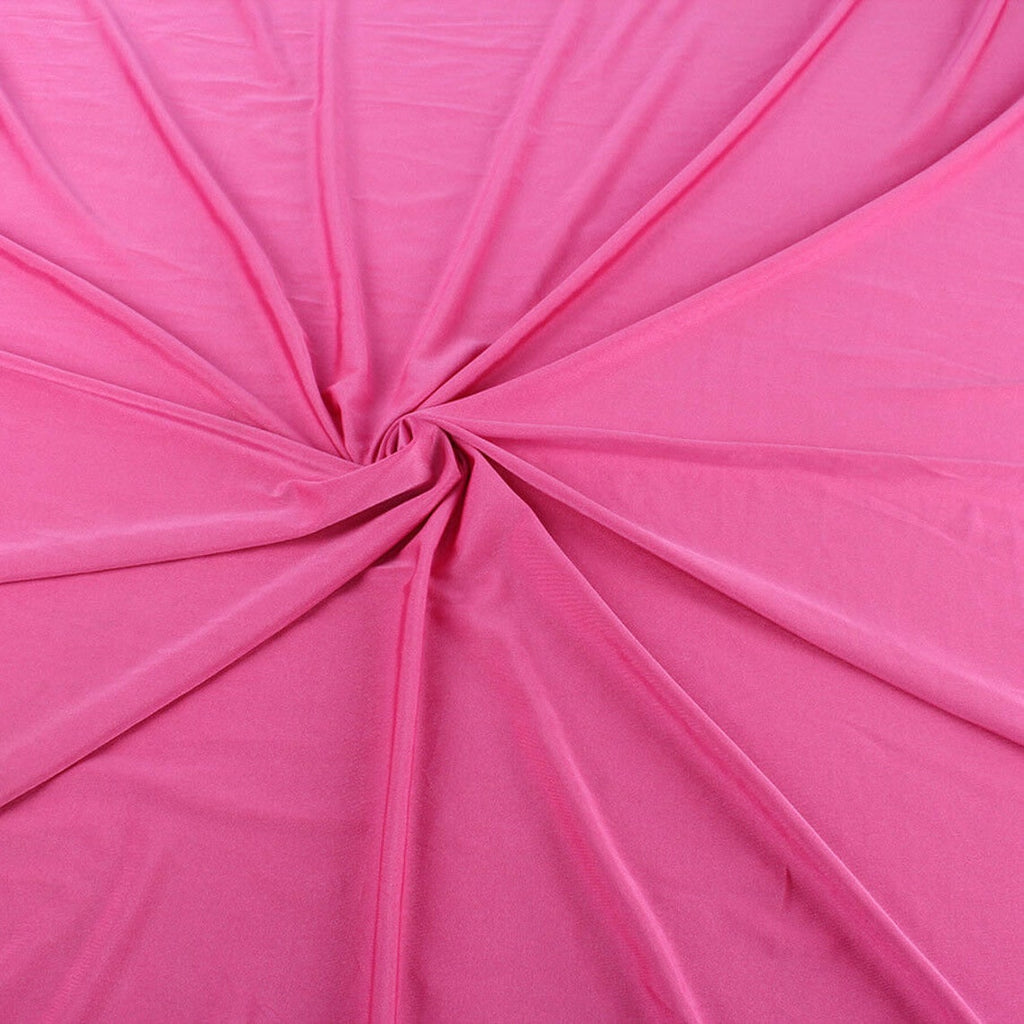 58" Shiny Milliskin Fabric - Hot Pink - 4 Way Stretch Milliskin Shiny Fabric by The Yard (Pick a Size)