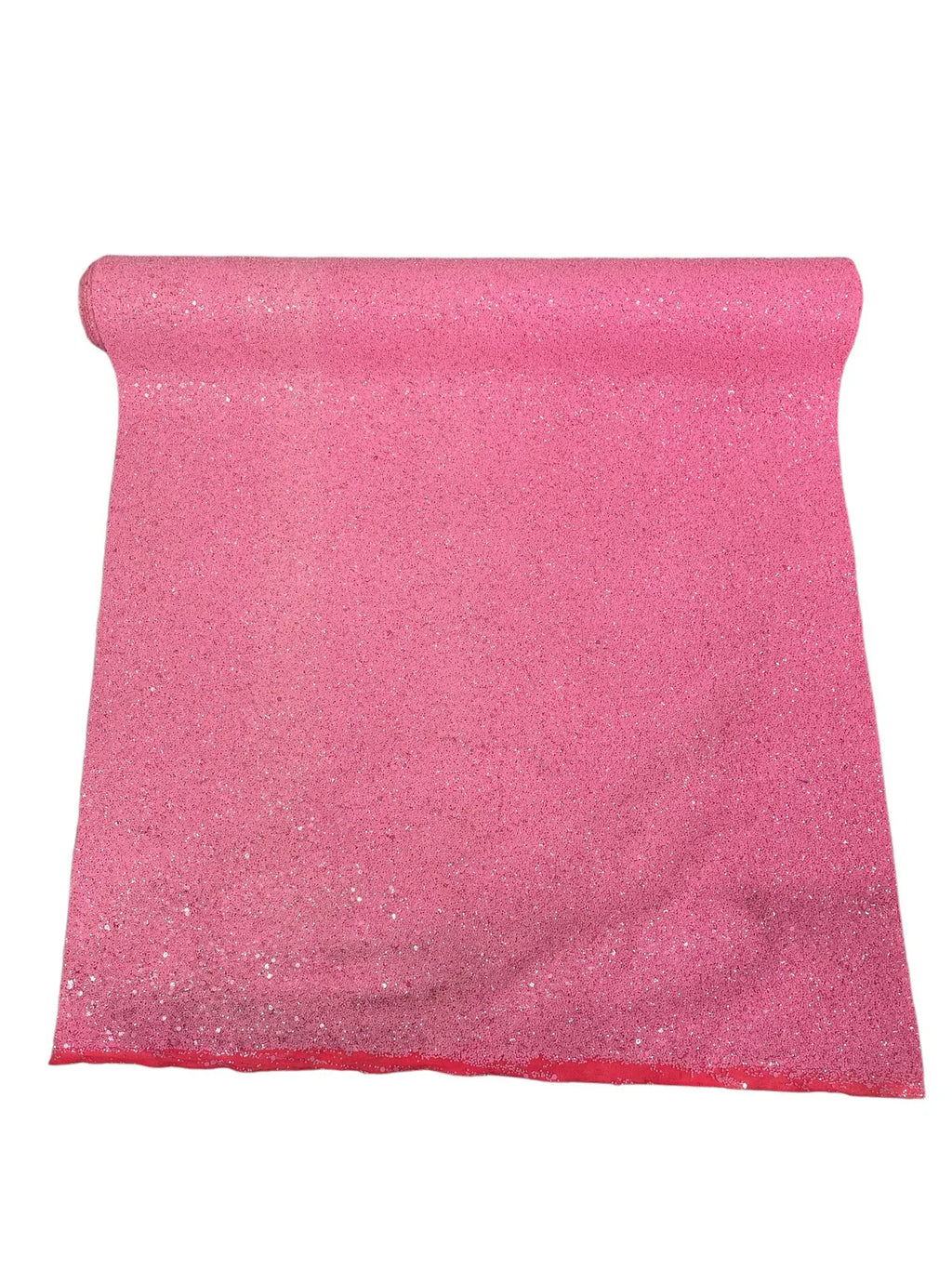 Chunky Glitter Vinyl - Hot Pink - 54" Wide Crafting Glitter Vinyl Fabric Sold By The Yard