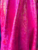 Anaconda Stretch Velvet - Hot Pink - 58/60" Stretch Velvet Fabric with Anaconda Snake Print By Yard