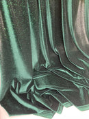 Glitter Stretch Velvet Fabric - 58"/60 Stretch Shimmer Glitter Velvet Fabric By Yard