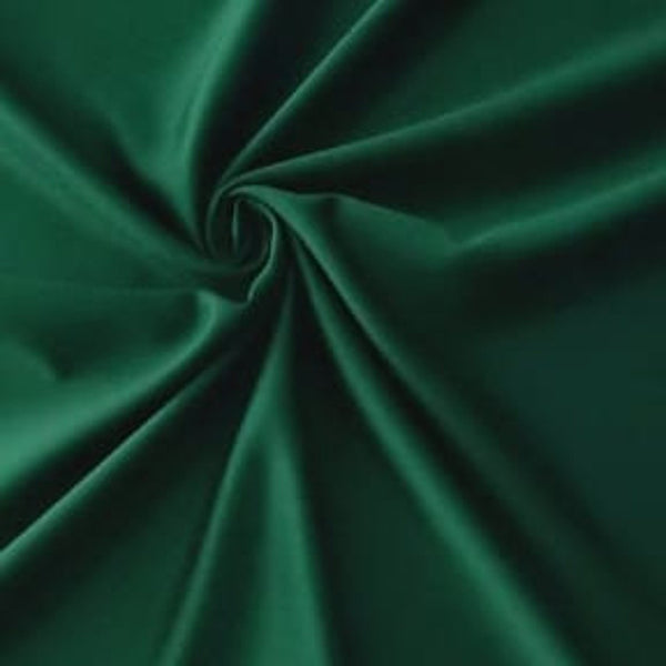 58/59" Satin Fabric Matte L'Amour - Hunter Green - (Peau de Soie) Duchess Dress Satin Fabric By The Yard