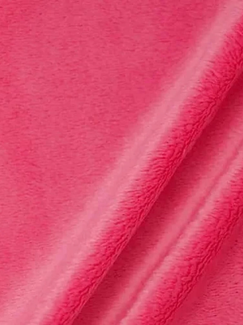 Hot Pink Minky Fabric