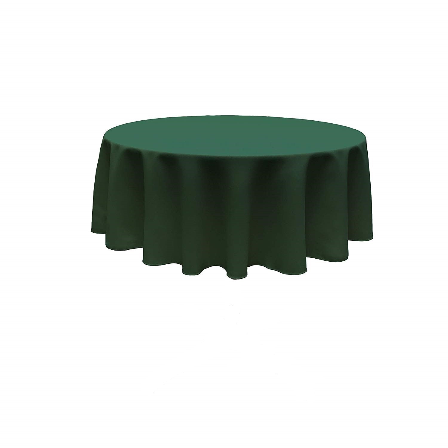 90" Round Tablecloth - Solid Polyester Round Full Table Cover Available in Different Colors