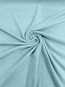 58" Soft Solid Polar Fleece Fabric - Ice Blue - Anti-Pill Soft Polar Fleece Fabric Sold by Yard