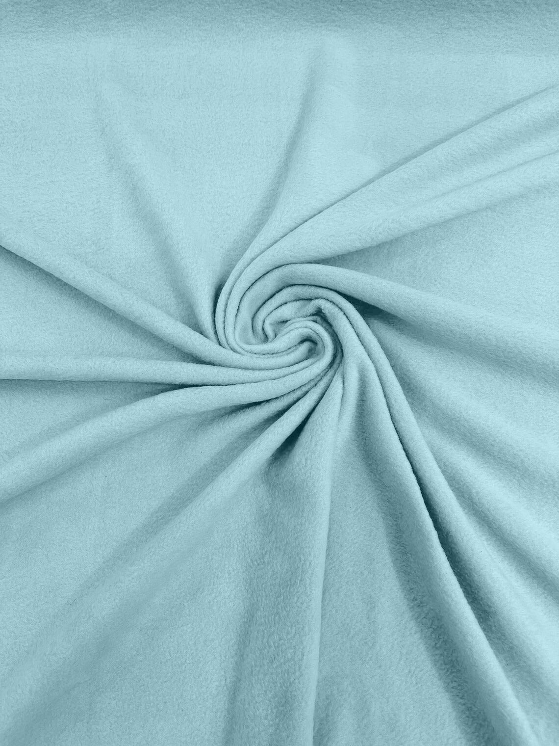 58" Soft Solid Polar Fleece Fabric - Ice Blue - Anti-Pill Soft Polar Fleece Fabric Sold by Yard