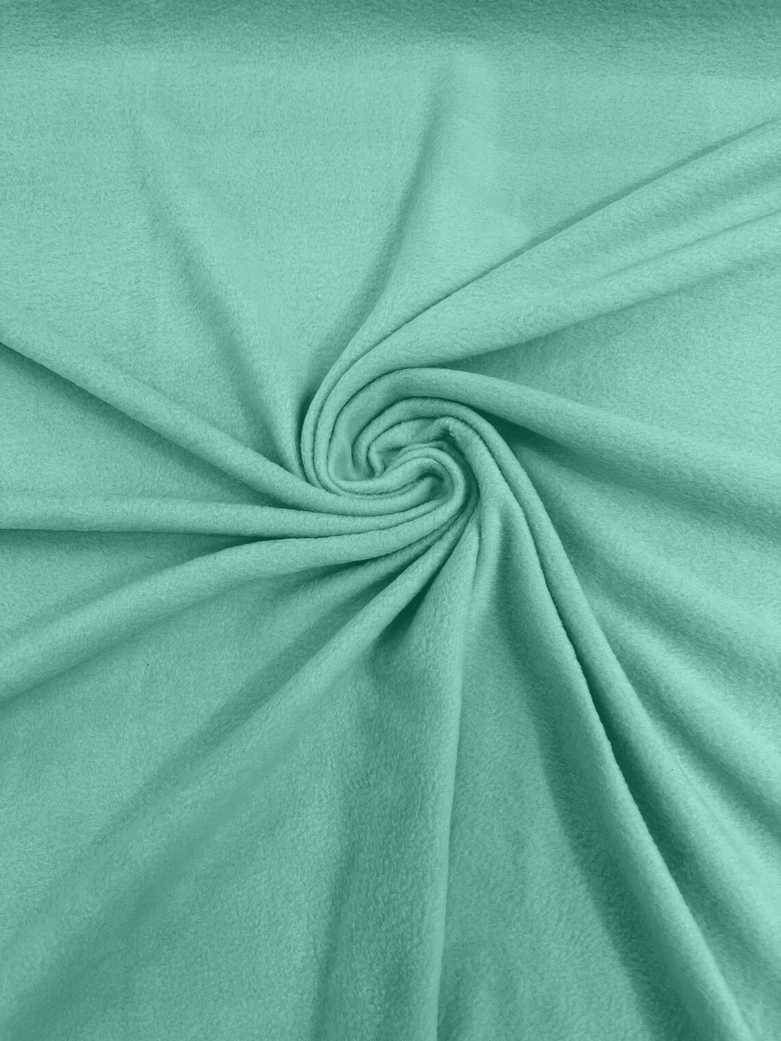 58" Soft Solid Polar Fleece Fabric - Ice Mint - Anti-Pill Soft Polar Fleece Fabric Sold by Yard