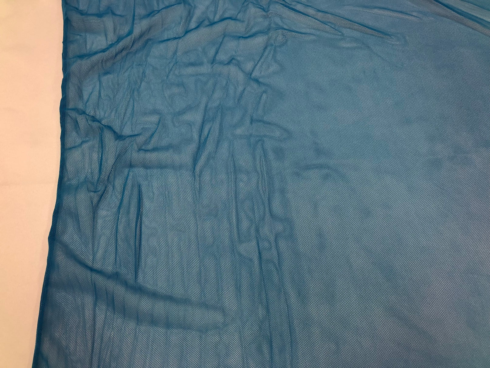 Power Mesh Fabric By The Yard - Blue - Nylon Lycra Spandex 4 Way Stretch Apparel Fabric  58"/60"
