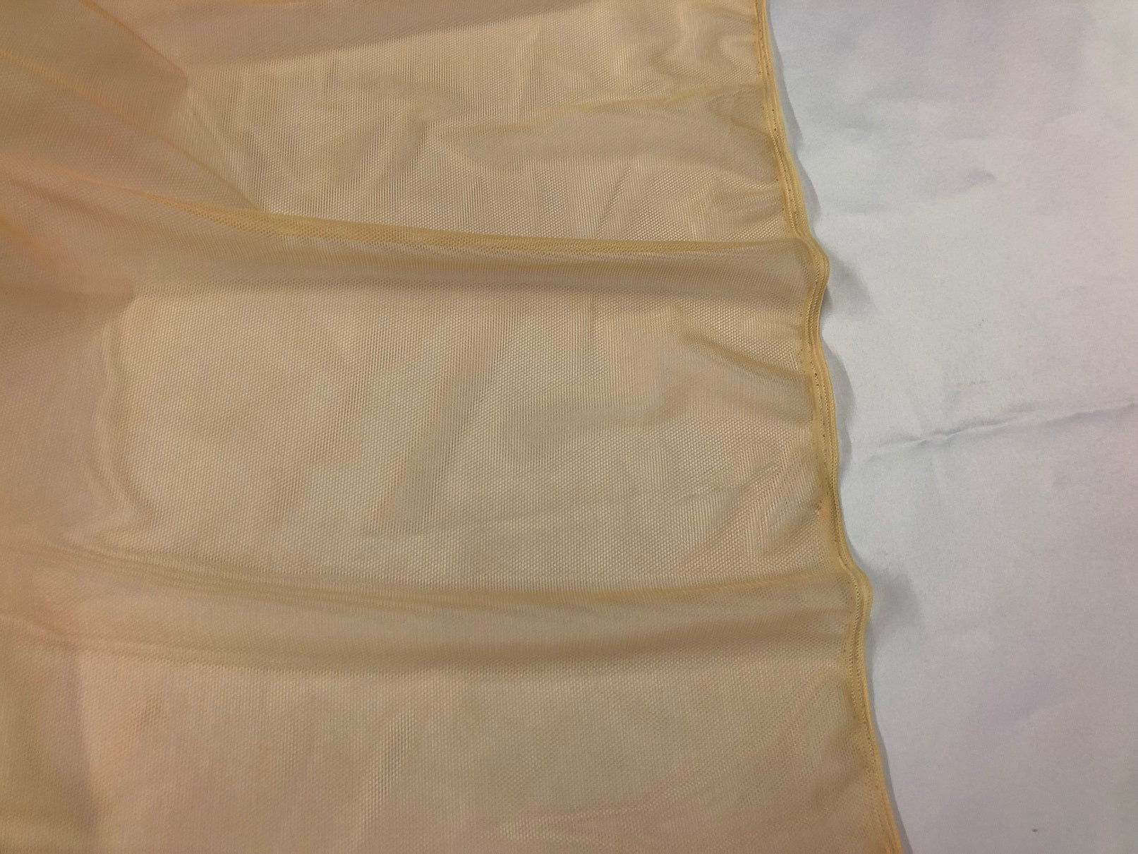 Power Mesh Fabric By The Yard - Champagne  - Nylon Lycra Spandex 4 Way Stretch Apparel Fabric  58"/60"