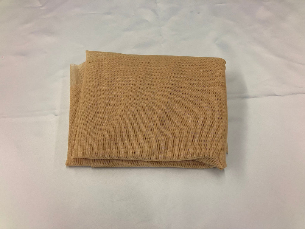 Power Mesh Fabric By The Yard - Champagne  - Nylon Lycra Spandex 4 Way Stretch Apparel Fabric  58"/60"