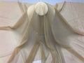 Power Mesh Fabric By The Yard - Light Champagne  - Nylon Lycra Spandex 4 Way Stretch Fabric  58"/60"