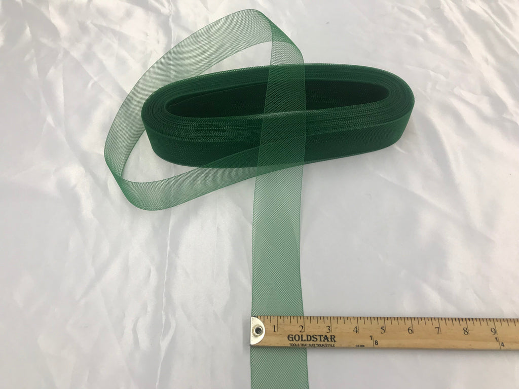50 Yards 2 Inches - HUNTER GREEN - Crinoline Horsehair Braid Trim-Wedding-Prom-Decorations