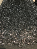 Leopard Sequins Fabric - Black - Animal Print Shiny Sequins Design 2 Way Stretch Sold By The Yard