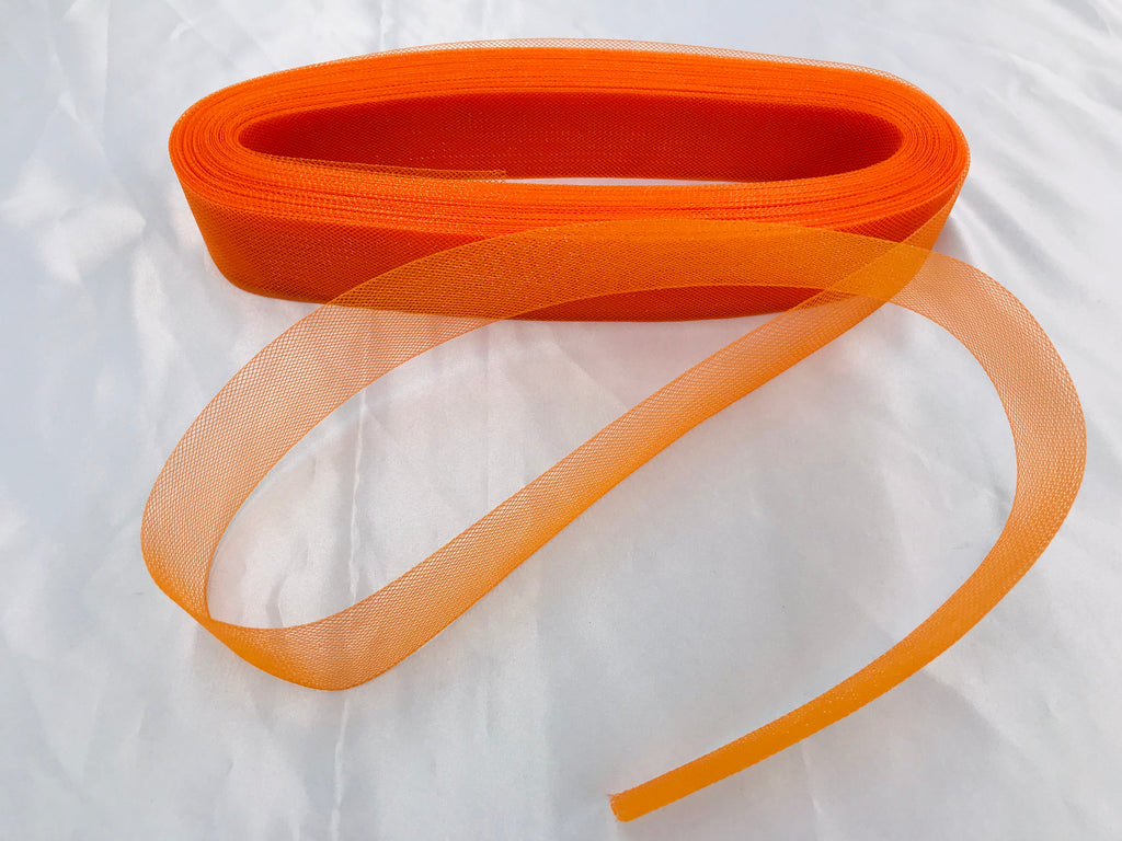 10 Yards 2 Inches - ORANGE - Crinoline Horsehair Braid Trim-Wedding-Prom-Decorations