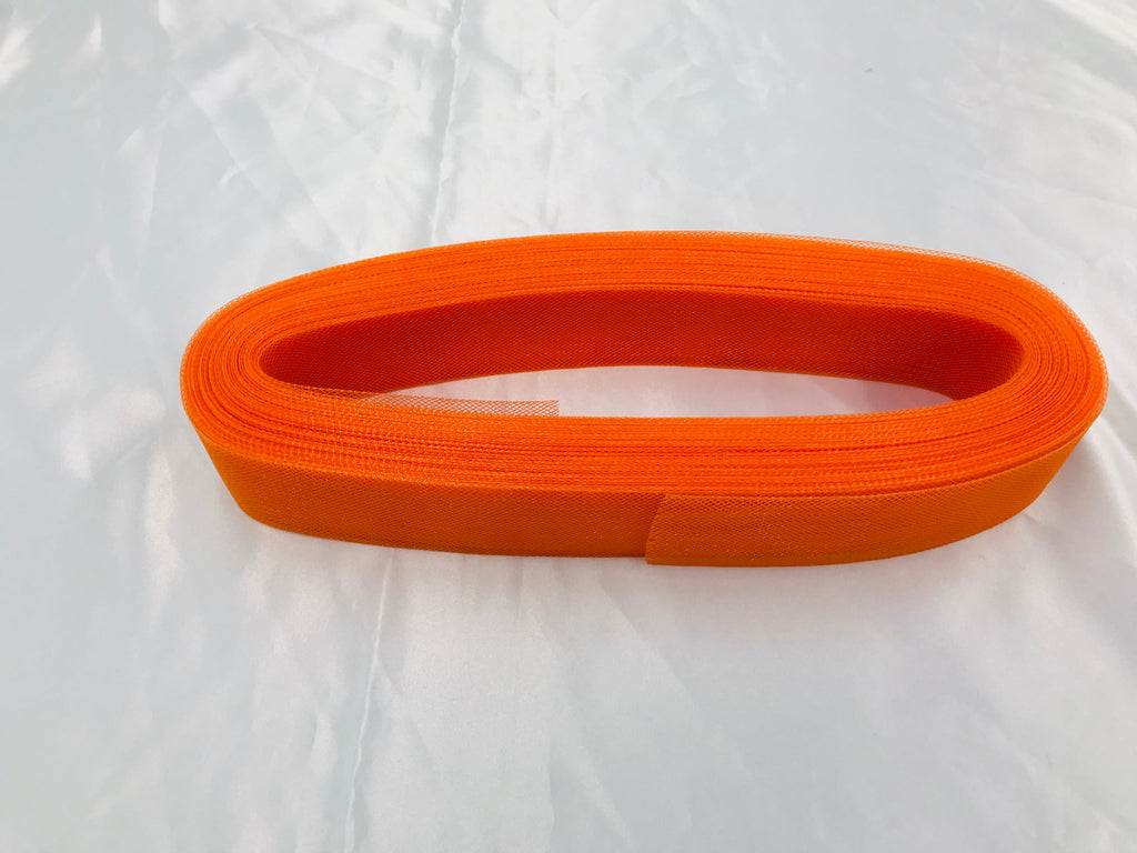 50 Yards 2 Inches - ORANGE - Crinoline Horsehair Braid Trim-Wedding-Prom-Decorations