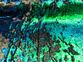 Two Tone Reversible - Jade Blue / Green - 2 Way Stretch Iridescent Shiny Sequins Fabric By The Yard
