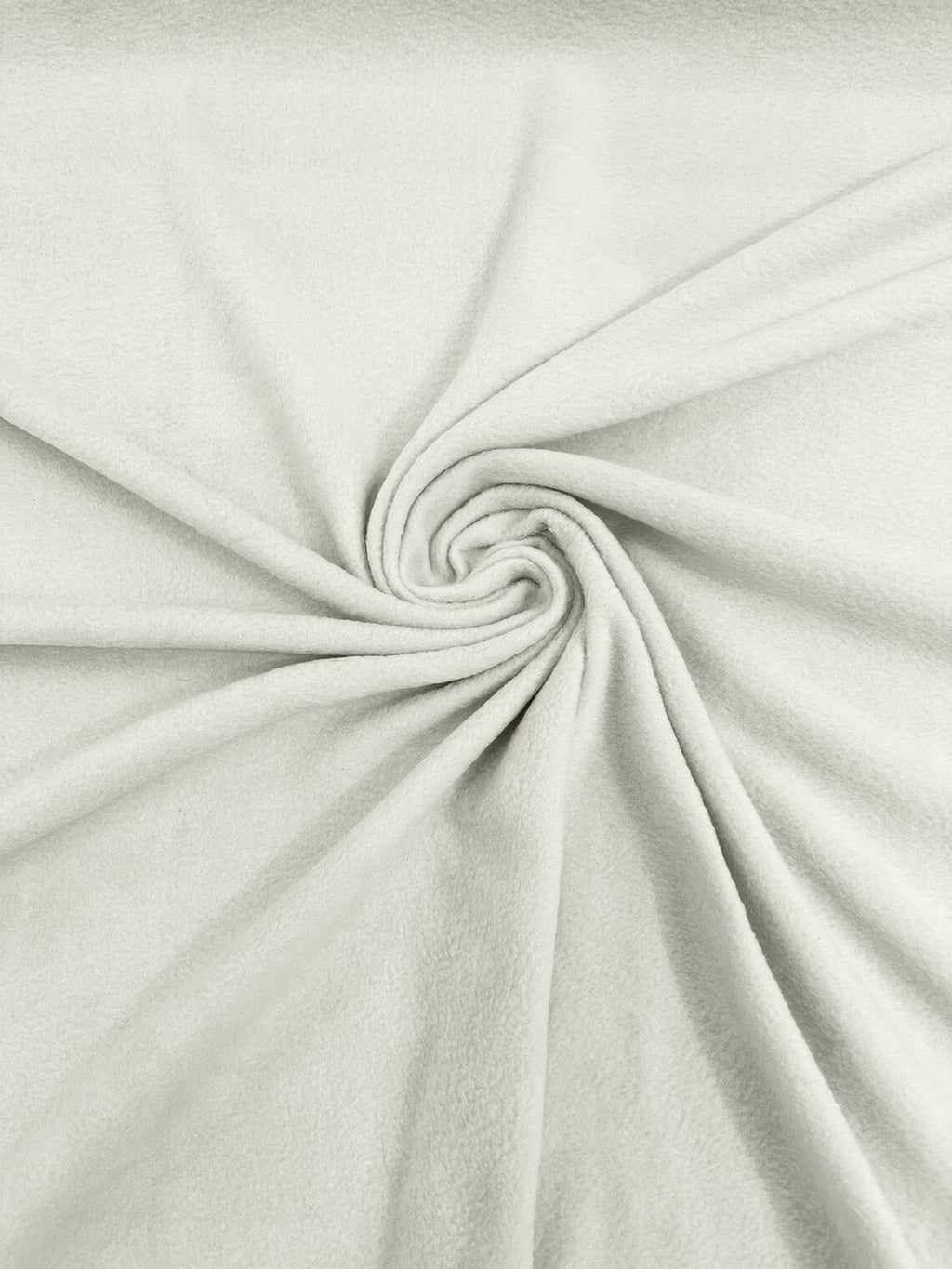 58" Soft Solid Polar Fleece Fabric - Ivory - Anti-Pill Soft Polar Fleece Fabric Sold by Yard