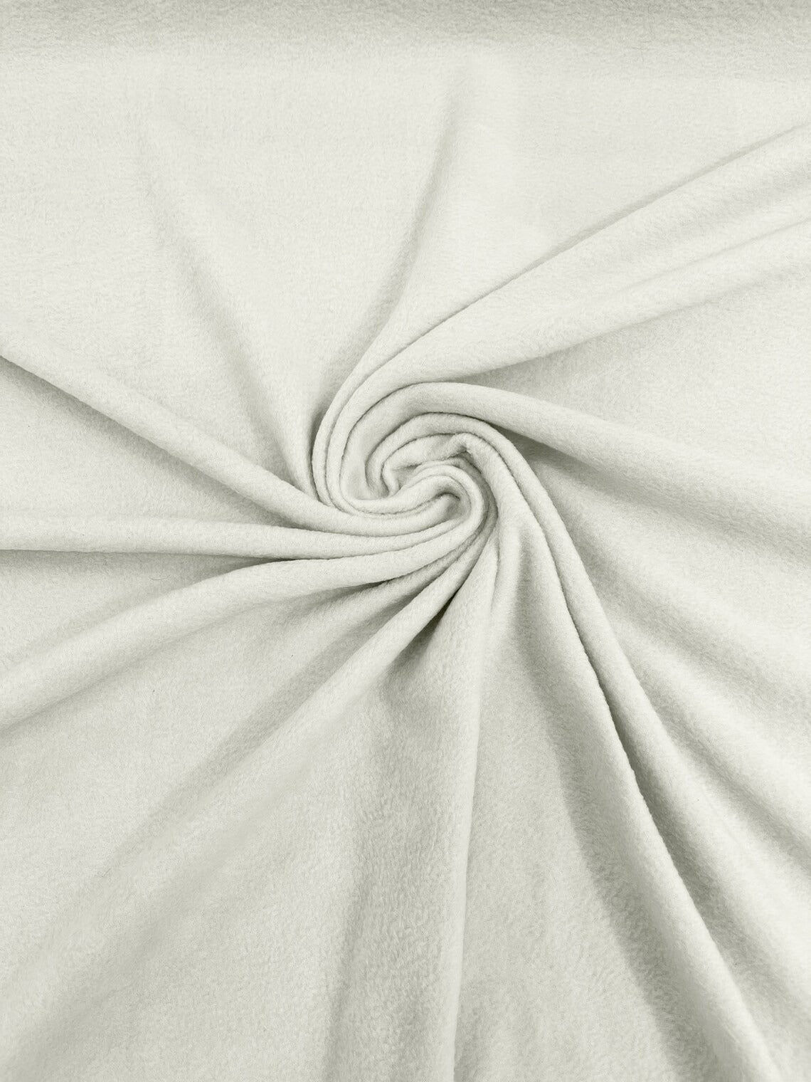 58" Soft Solid Polar Fleece Fabric - Ivory - Anti-Pill Soft Polar Fleece Fabric Sold by Yard