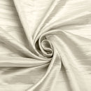 54" Crushed Taffeta Fabric - Ivory - Crushed Taffeta Creased Fabric Sold by The Yard