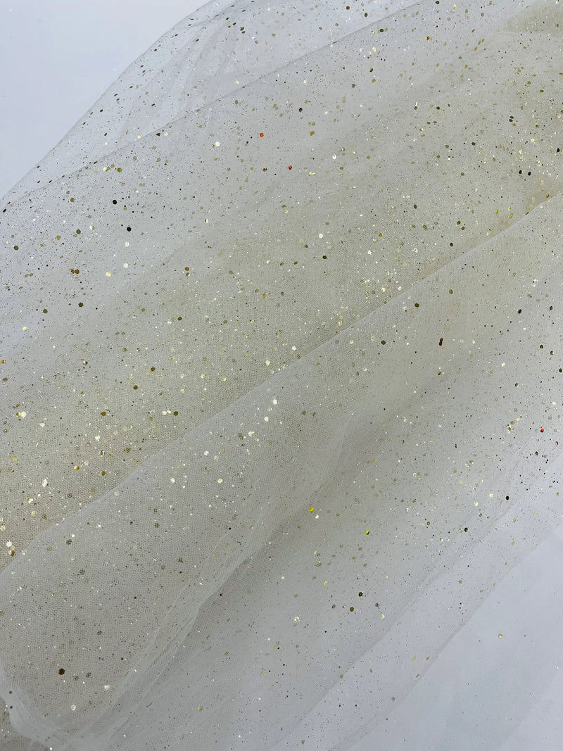 Gold Tulle Shimmer Fabric