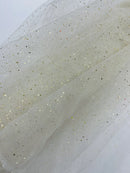 Sparkling Glitter Tulle Fabric - Sparkling Glitter Tulle Mesh Fabric Sold By Yard